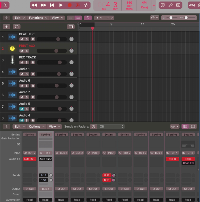 Fake UAD Console Recording Template ( Logic Pro X )